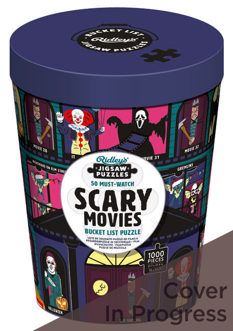 50 Must-Watch Scary Movies Bucket List 1000-piece Puzzle