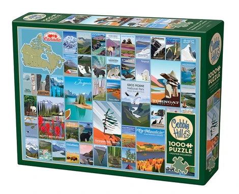 Cobble Hill National Parks and Reserves of Canada 1000-piece jigsaw puzzle featuring iconic Canadian national parks, breathtaking landscapes, wildlife, and scenic destinations.
